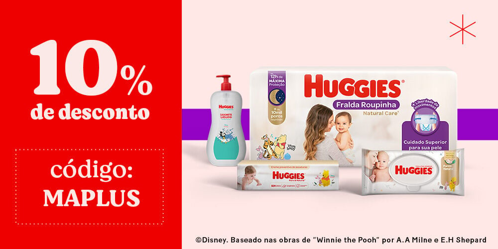 Cupom de Desconto para produtos Huggies Natural Care.